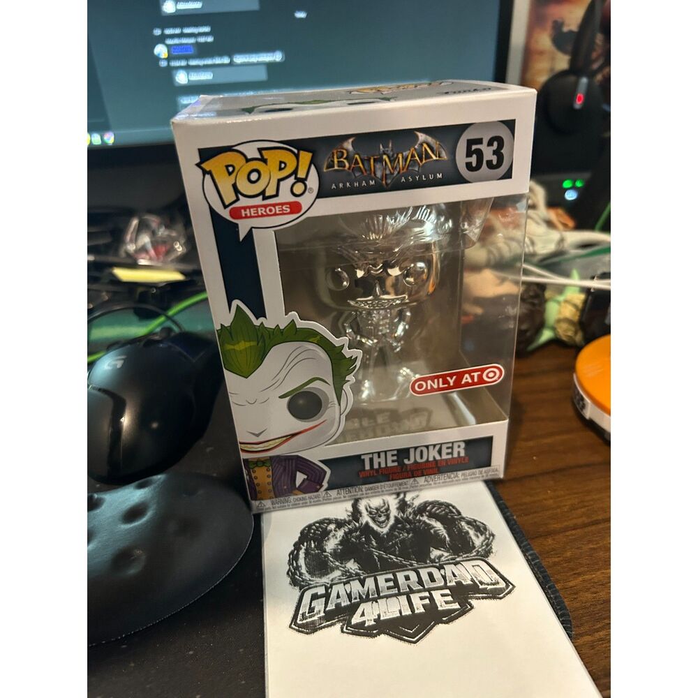 Funko Pop! Vinyl: Arkham Asylum - The Joker (Silver) (Chrome) - Target # 53